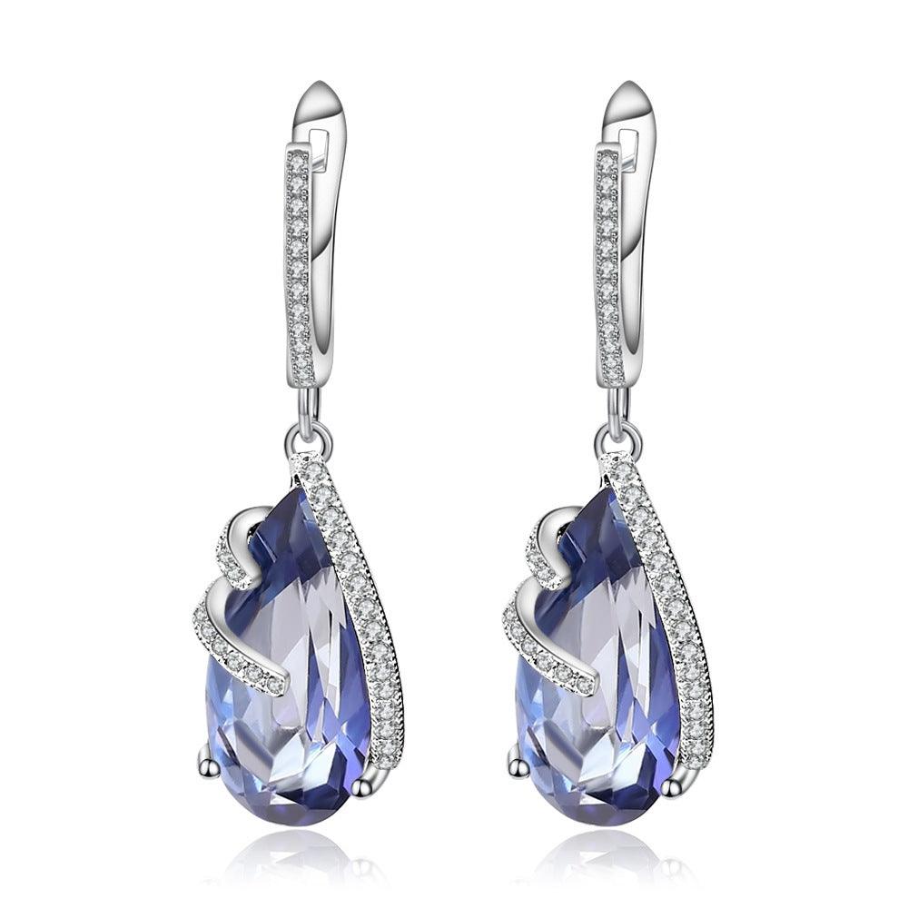 Women's Fashion Gemstone Colored Gems Earrings - KiwiBrands