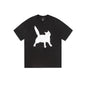 Scratch Cat Pixel Printed Cotton Short-sleeved T-shirt - KiwiBrands