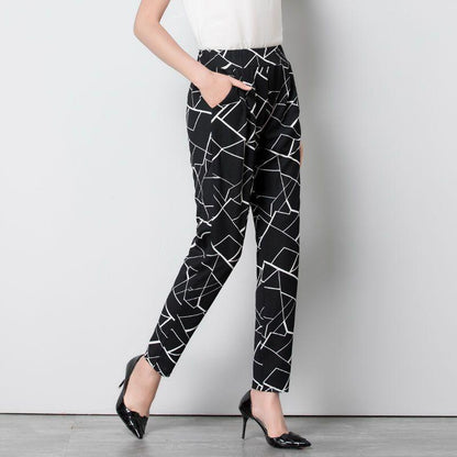 Harem Loose Tappered Pants Cropped Pencil Pants Fat Casual - KiwiBrands