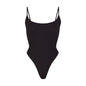 Body Shaping Hip Lifting Sexy Tight Narrow Shoulder Sleeveless Seamless Solid Color Plus Size One-piece Swimsuit