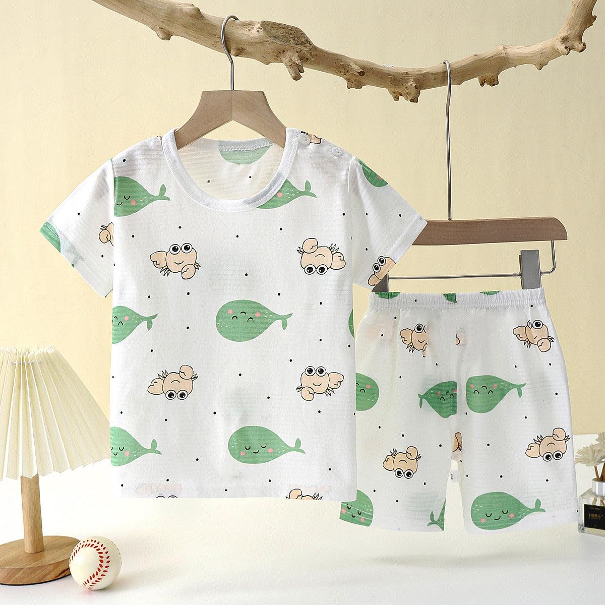 Children's Loungewear Pajamas Pure Cotton Underwear Set - KiwiBrands