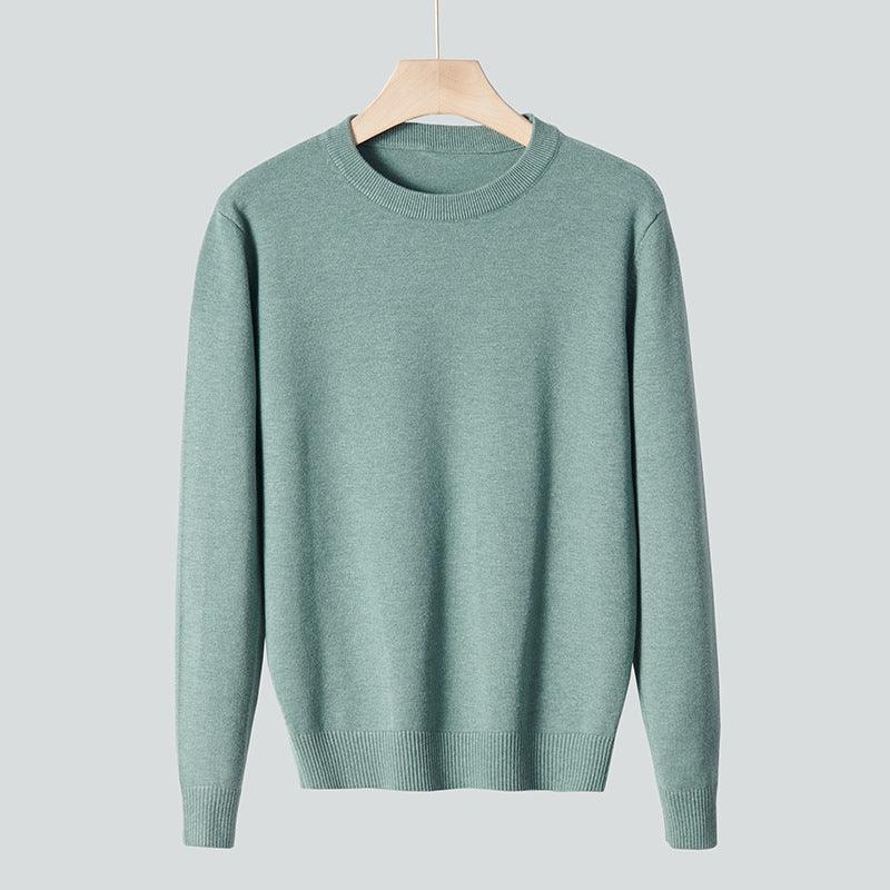 New Inner Wear Base Men's Knitted Round Neck Sweater Men