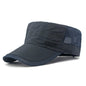 Peaked Cap Summer Mesh Breathable Swimming Sunshade Flat Top Military Cap - KiwiBrands