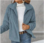 Women's Fleece Lapel Cropped Jacket