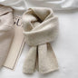 All-match Knitted Scarf For Women Pure Color Warm Keeping Small Scarf - KiwiBrands