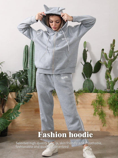 Women's Long Sleeved Hoodie Set