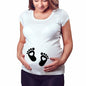 Women T-Shirts Slim Maternity Funny Letter Tops O-Neck Pregnancy Women - KiwiBrands