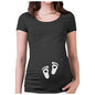 Women T-Shirts Slim Maternity Funny Letter Tops O-Neck Pregnancy Women - KiwiBrands