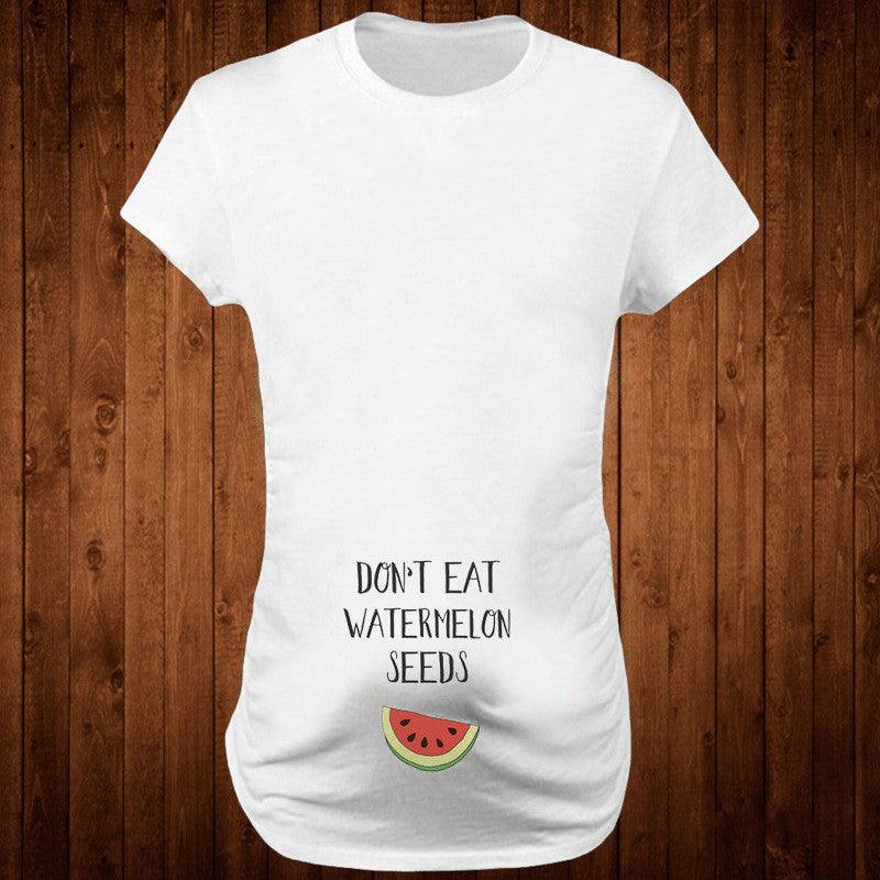 Women T-Shirts Slim Maternity Funny Letter Tops O-Neck Pregnancy Women - KiwiBrands
