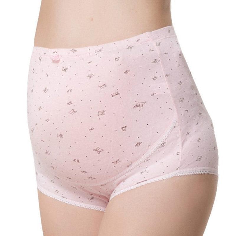 Pregnant women's underwear, stomach lift pants, maternity clothes, cotton, pregnant women's underwear, adjustable high waist pants - KiwiBrands