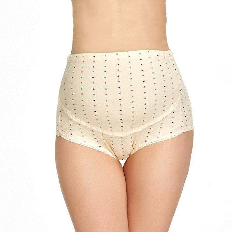 Pregnant women's underwear, stomach lift pants, maternity clothes, cotton, pregnant women's underwear, adjustable high waist pants - KiwiBrands
