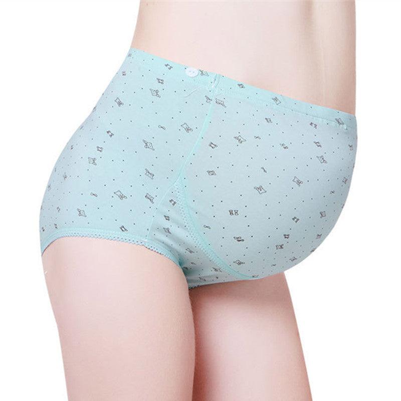 Pregnant women's underwear, stomach lift pants, maternity clothes, cotton, pregnant women's underwear, adjustable high waist pants - KiwiBrands