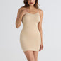 Solid Color Yoga Seamless Belly Shaping Plus Size Dress Women - KiwiBrands